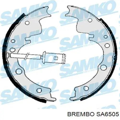 SA6505 Brembo forron del freno trasero (camion)