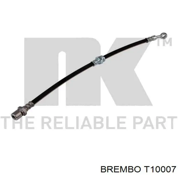 T10007 Brembo tubo flexible de frenos delantero derecho