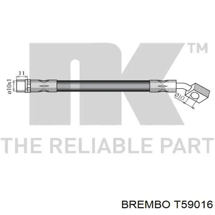 T59016 Brembo latiguillo de freno delantero