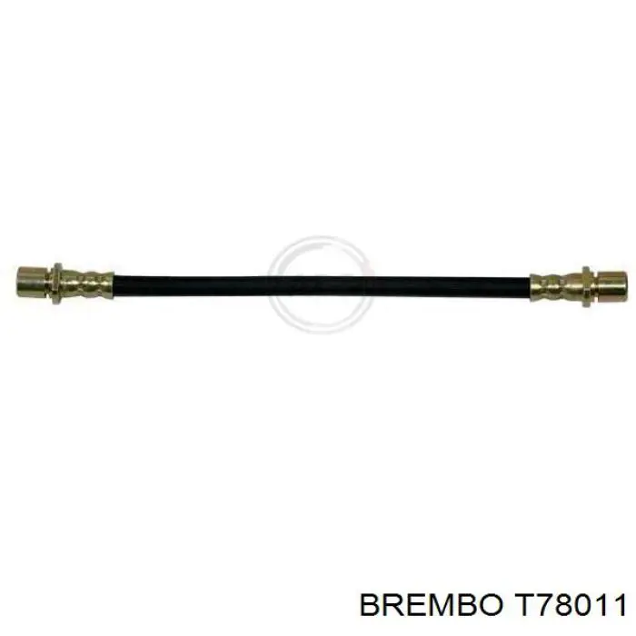 T78011 Brembo tubo flexible de frenos trasero