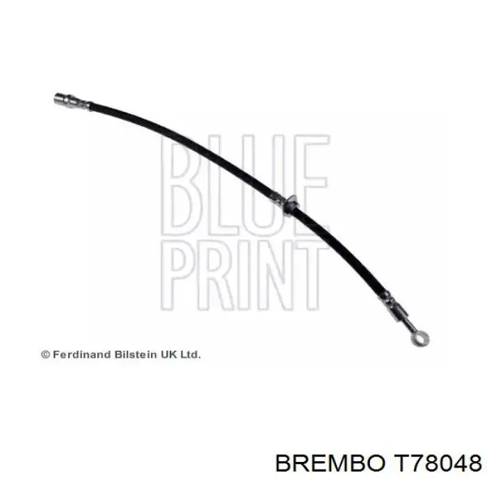 T78048 Brembo tubo flexible de frenos trasero