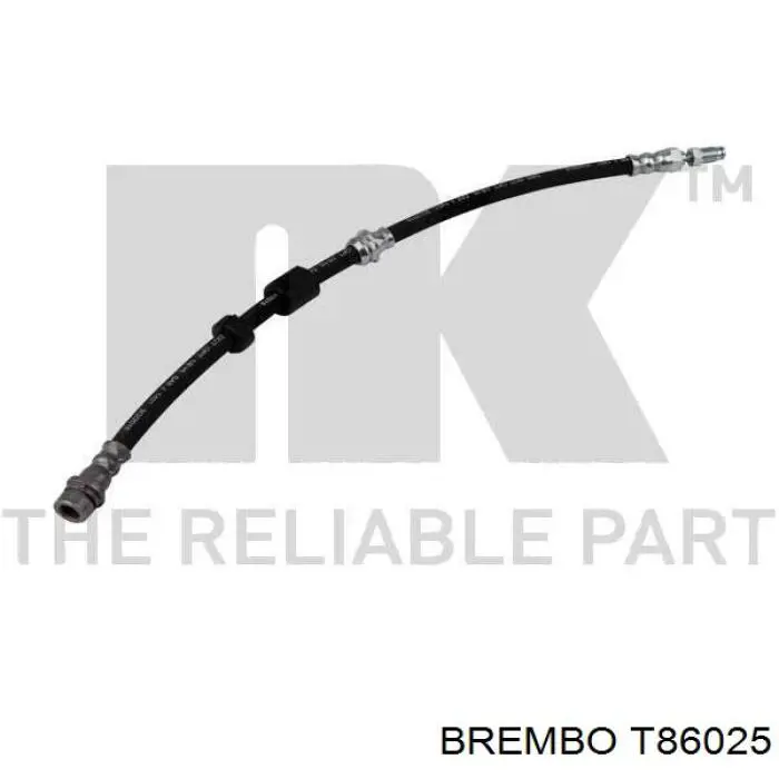 T 86 025 Brembo tubo flexible de frenos trasero