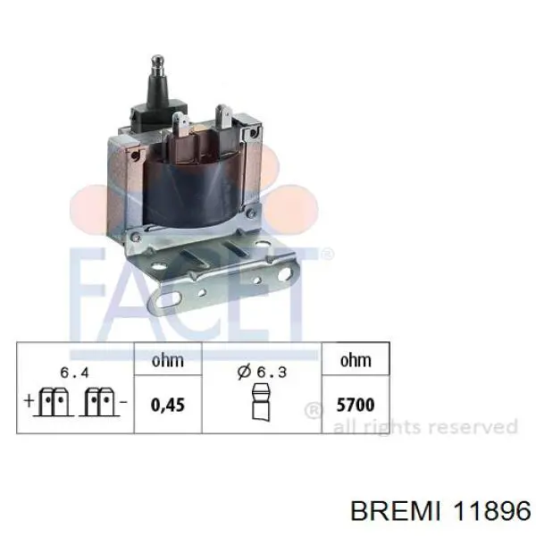 11896 Bremi bobina de encendido