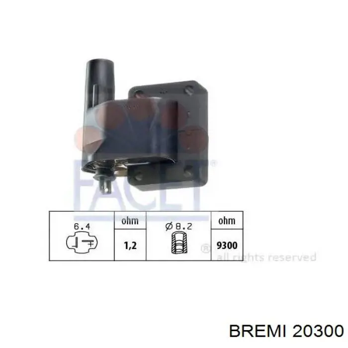 20300 Bremi bobina de encendido