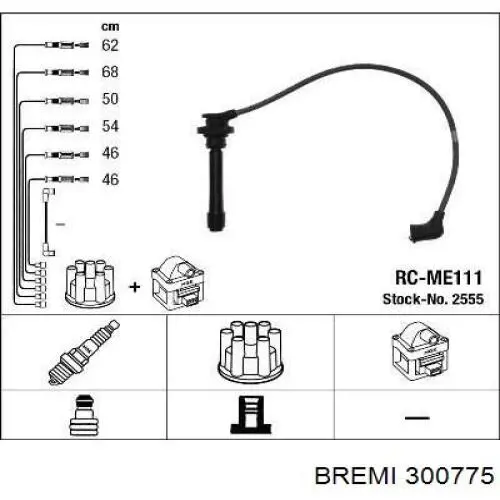 300775 Bremi juego de cables de encendido