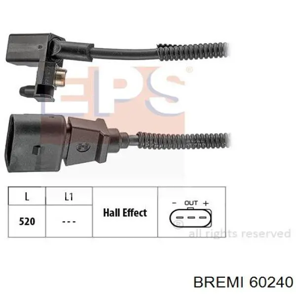 60240 Bremi sensor de posición del cigüeñal