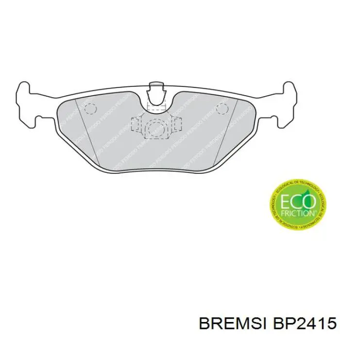 BP2415 Bremsi pastillas de freno traseras