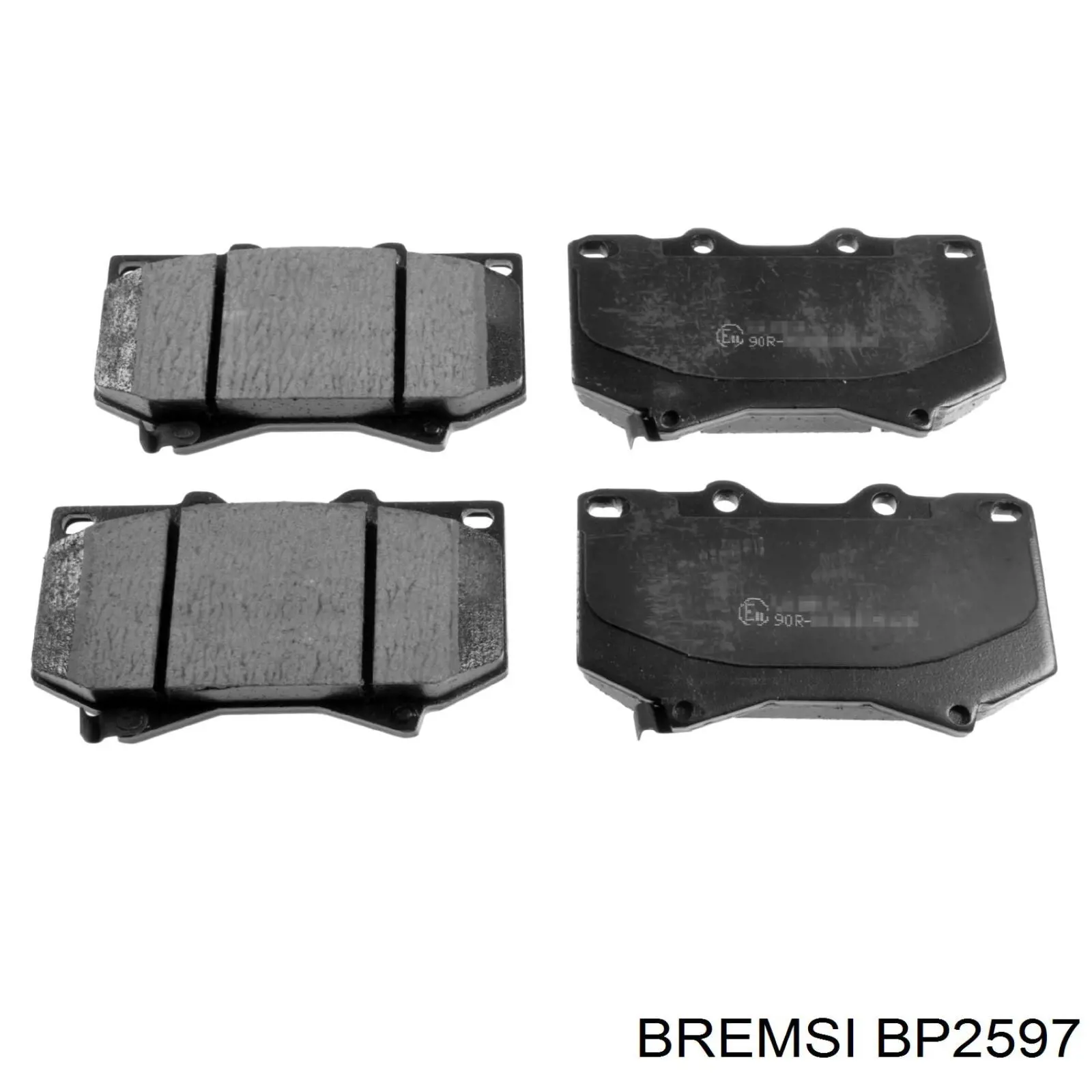 BP2597 Bremsi pastillas de freno traseras