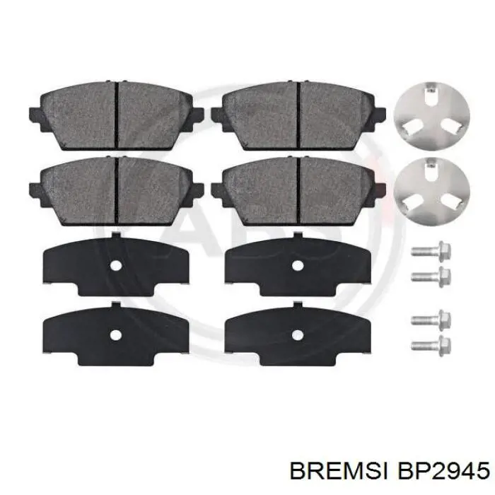 BP2945 Bremsi pastillas de freno delanteras