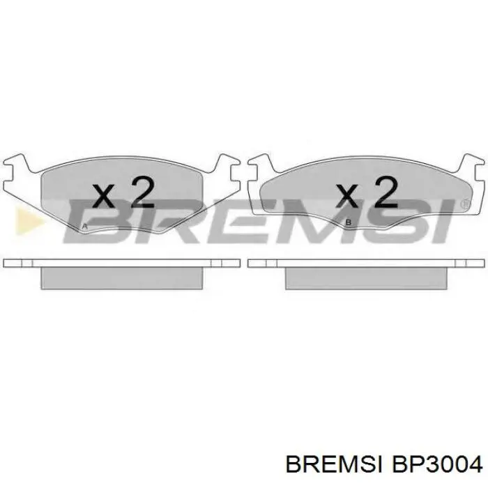 BP3004 Bremsi pastillas de freno traseras