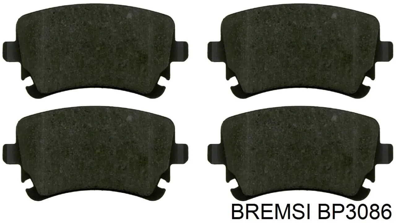 BP3086 Bremsi pastillas de freno traseras