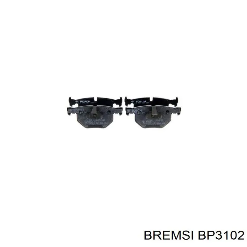 BP3102 Bremsi pastillas de freno traseras