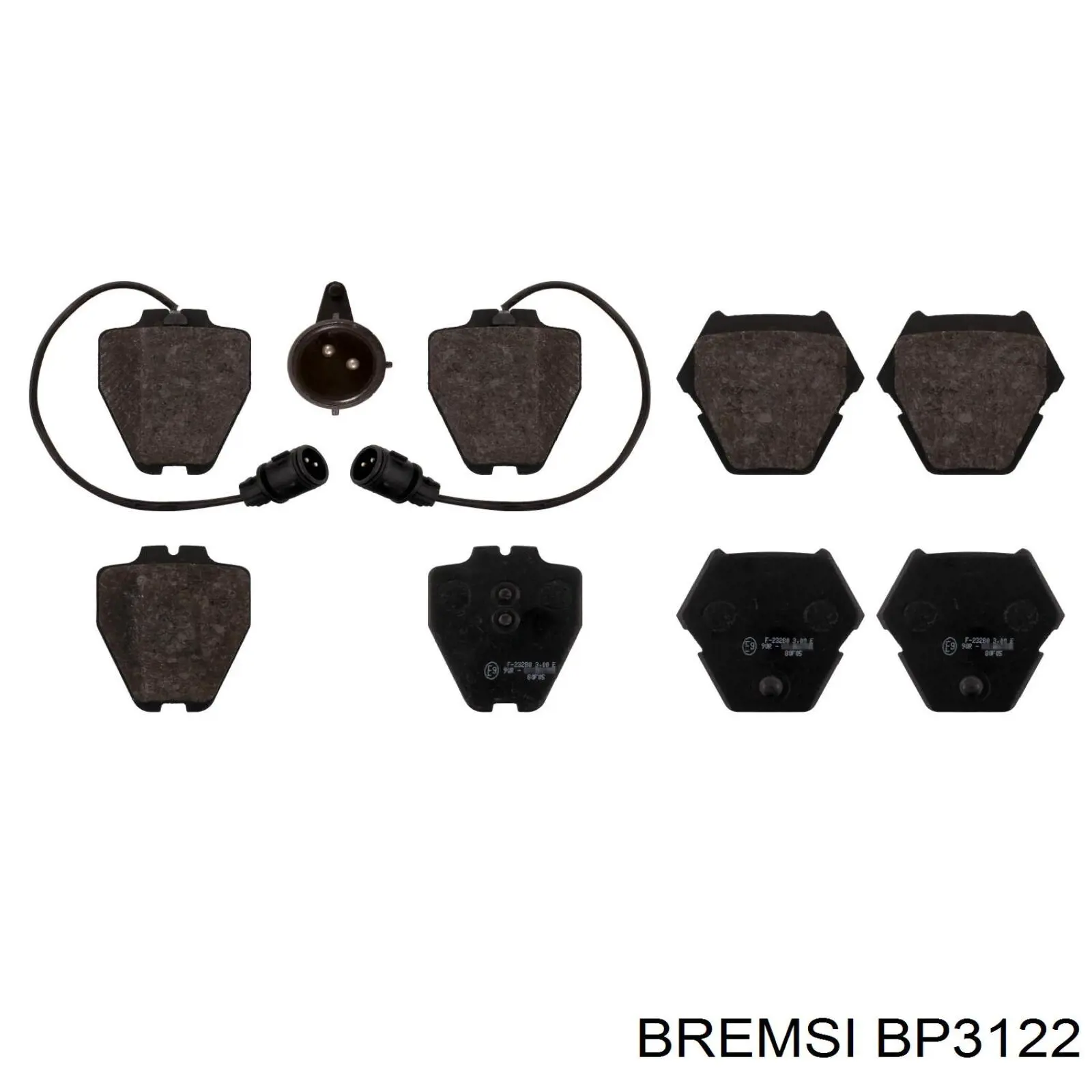 BP3122 Bremsi pastillas de freno delanteras