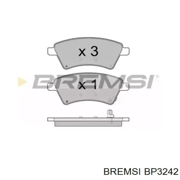 BP3242 Bremsi pastillas de freno delanteras