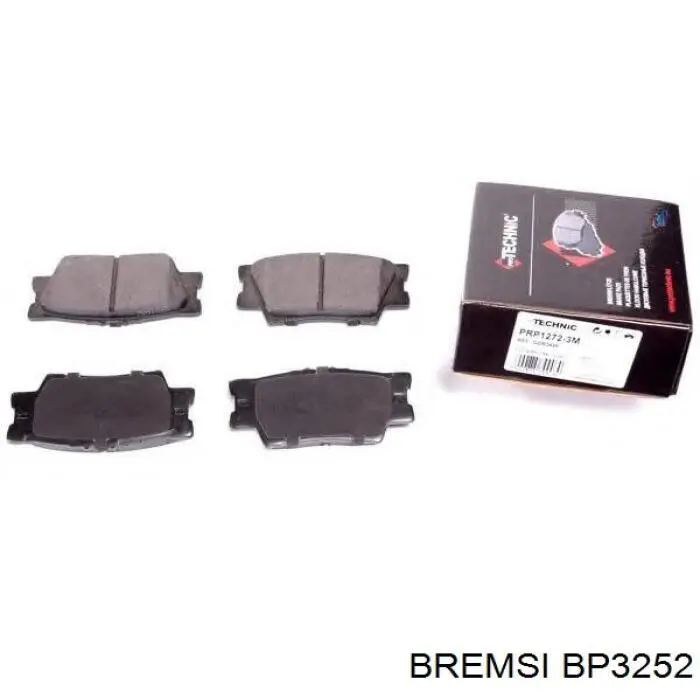 BP3252 Bremsi pastillas de freno traseras