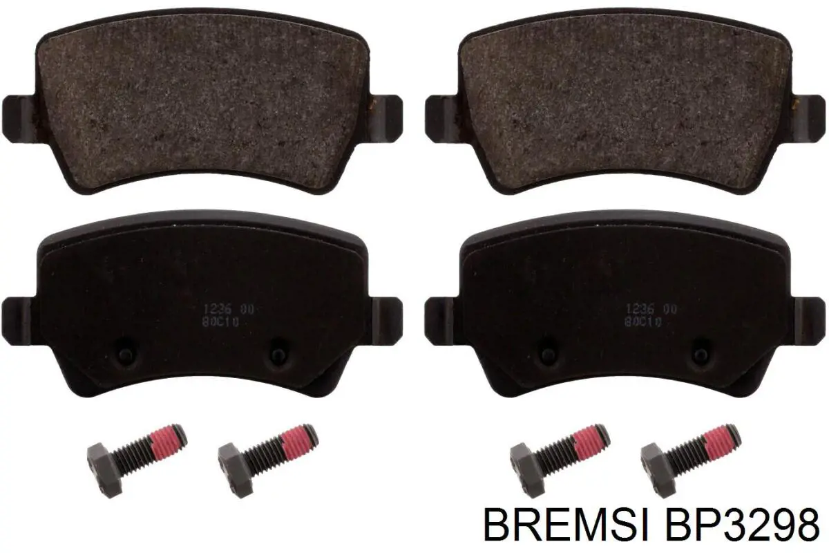 BP3298 Bremsi pastillas de freno traseras