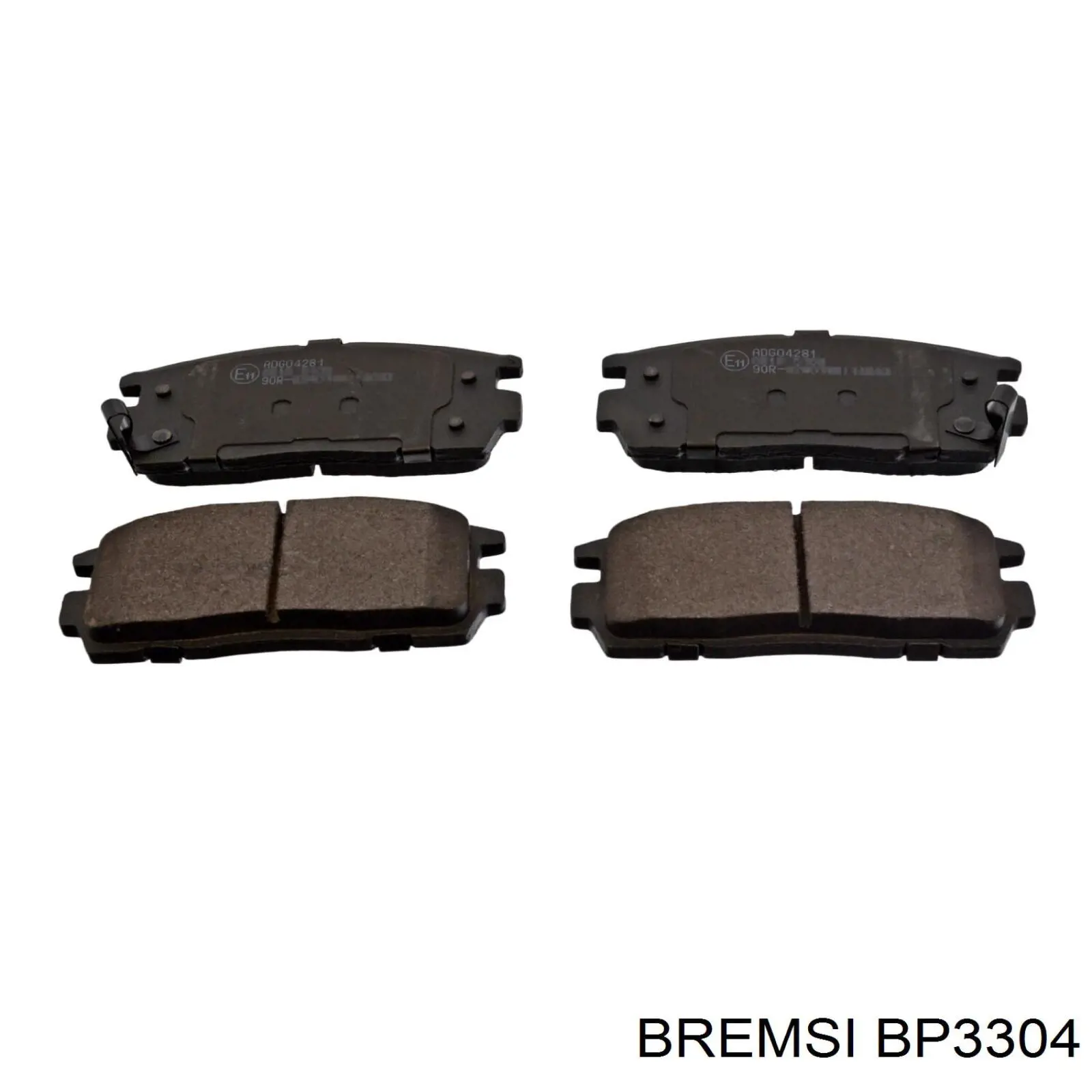 BP3304 Bremsi pastillas de freno traseras