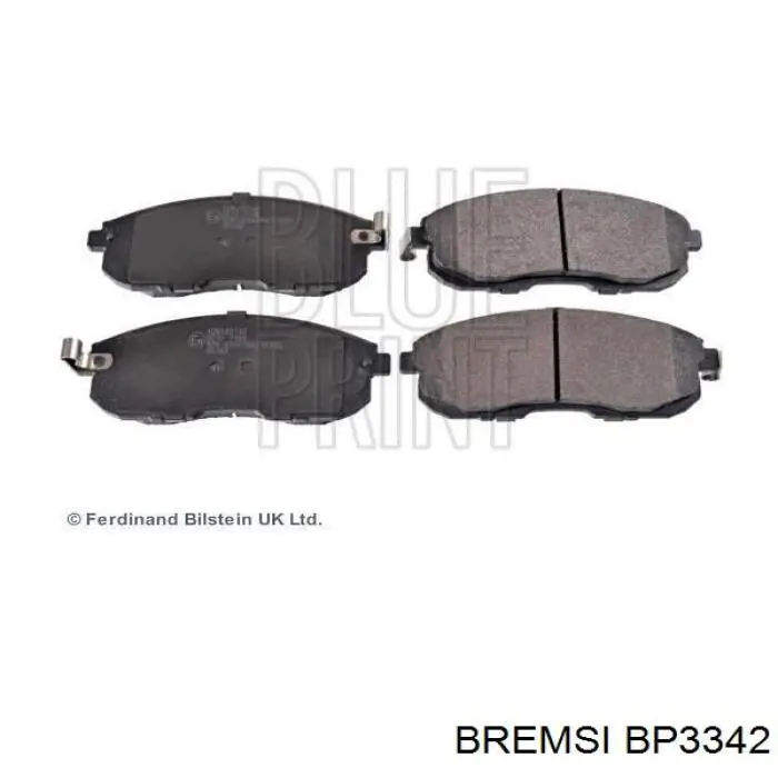 BP3342 Bremsi pastillas de freno delanteras