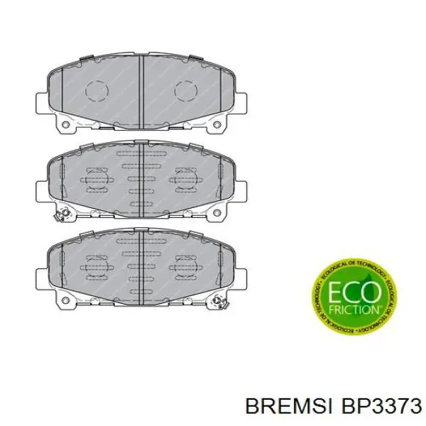 BP3373 Bremsi pastillas de freno delanteras