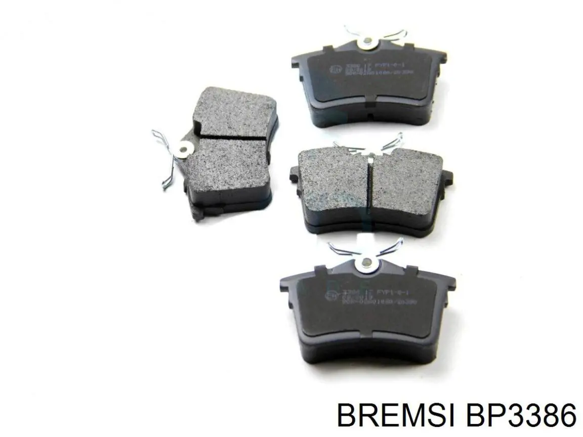 BP3386 Bremsi pastillas de freno traseras