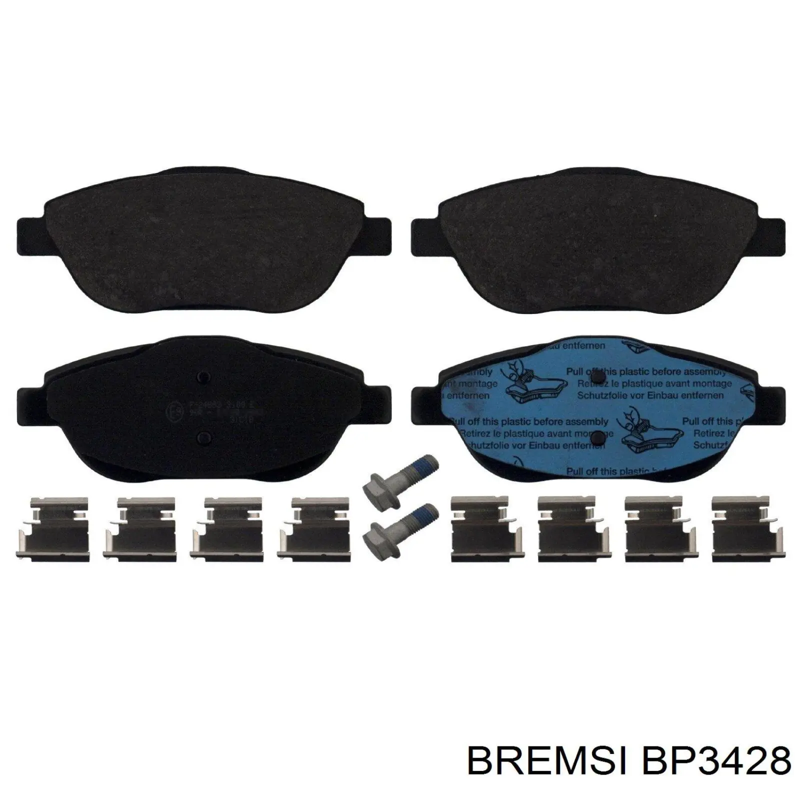 BP3428 Bremsi pastillas de freno delanteras