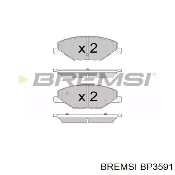 BP3591 Bremsi pastillas de freno delanteras