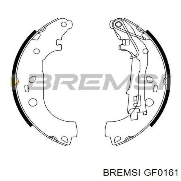 GF0161 Bremsi zapatas de frenos de tambor traseras