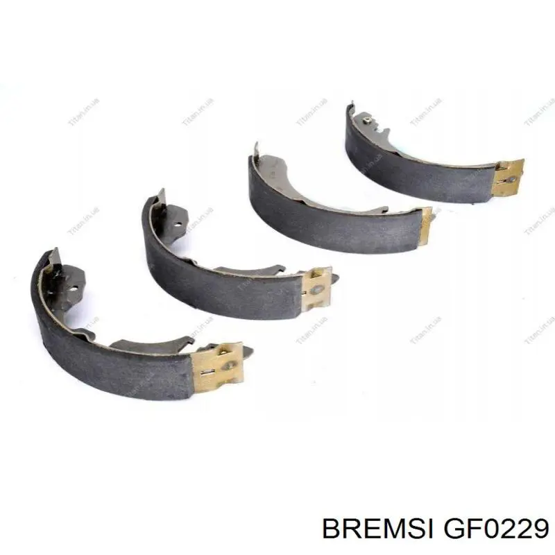 GF0229 Bremsi zapatas de frenos de tambor traseras