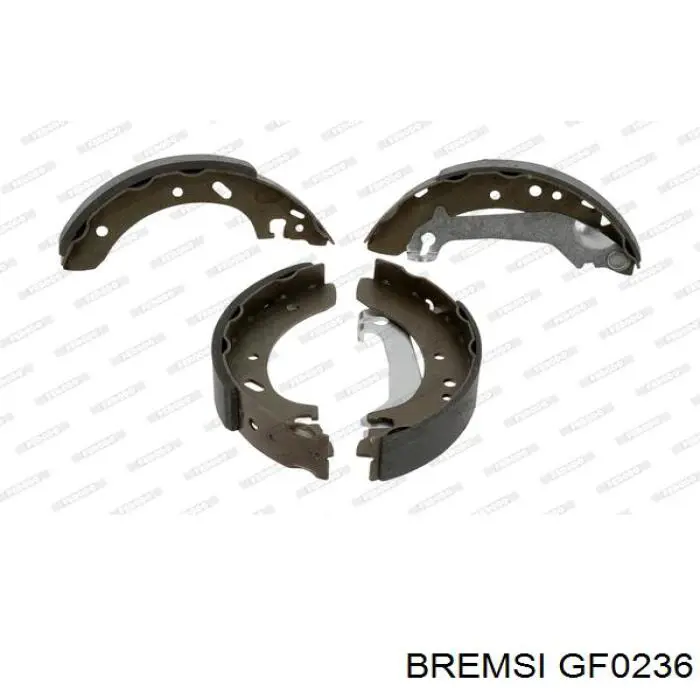 GF0236 Bremsi zapatas de frenos de tambor traseras