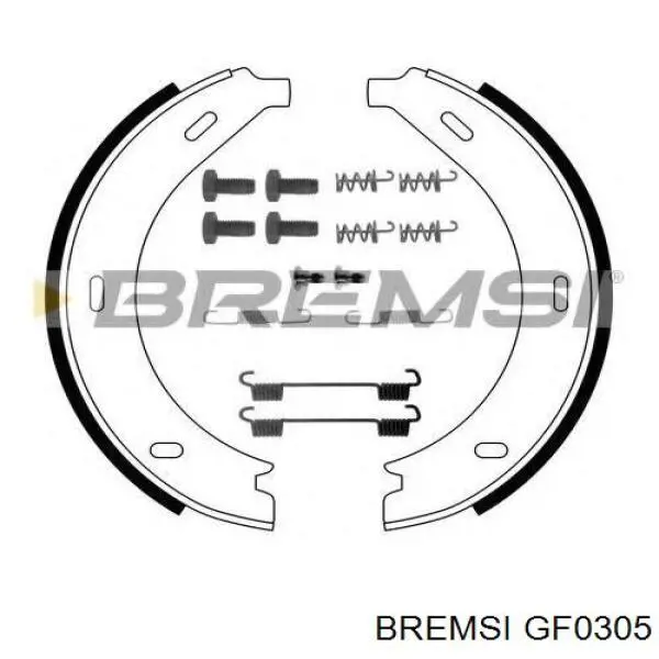 GF0305 Bremsi juego de zapatas de frenos, freno de estacionamiento