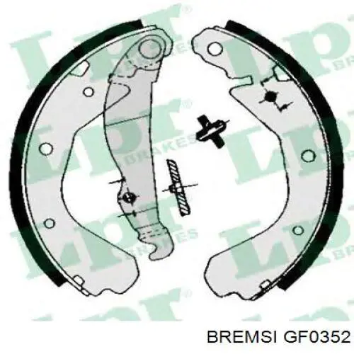 GF0352 Bremsi zapatas de frenos de tambor traseras