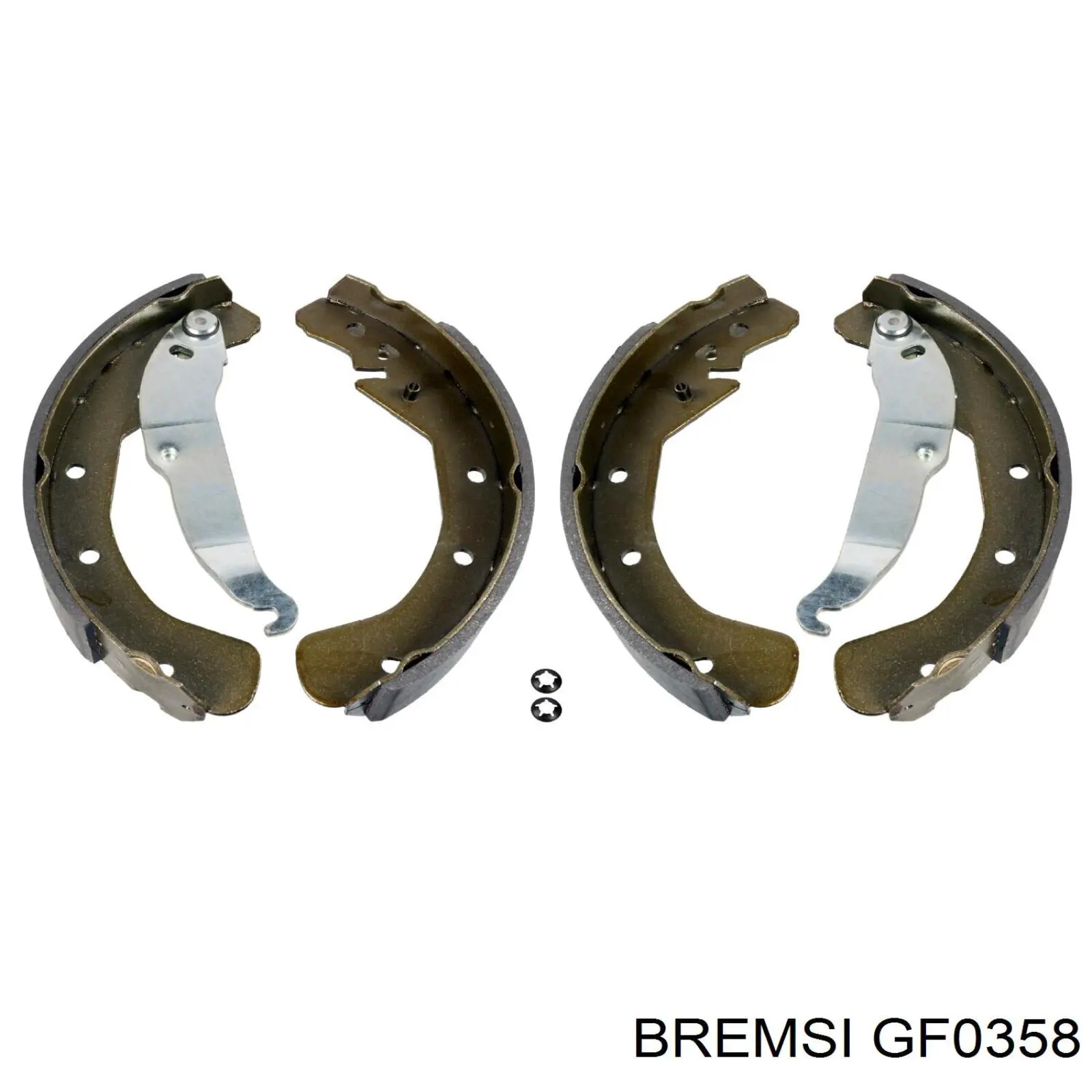 GF0358 Bremsi zapatas de frenos de tambor traseras