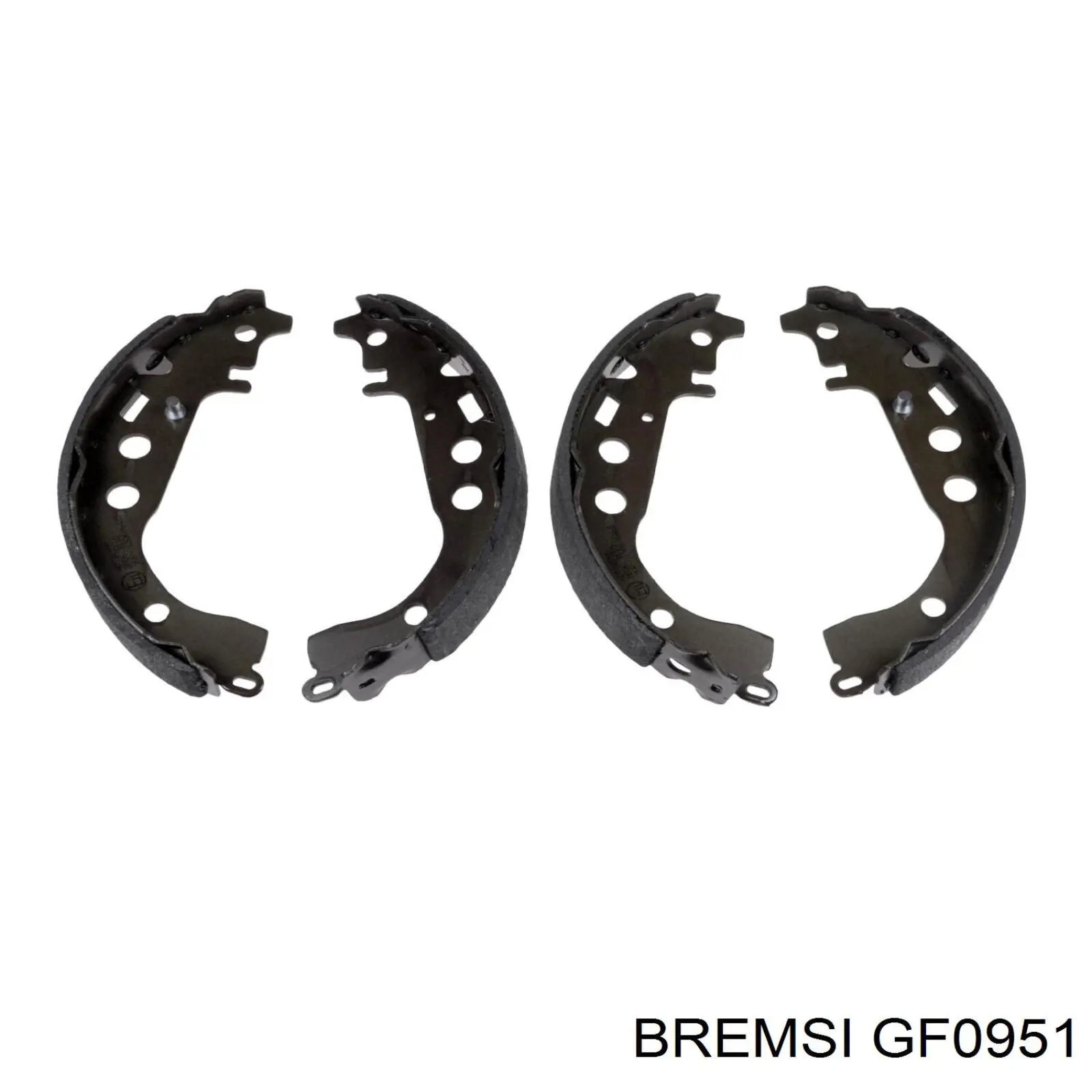 GF0951 Bremsi zapatas de frenos de tambor traseras