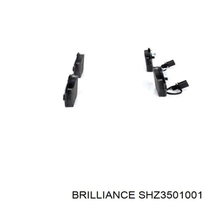 SHZ3501001 Brilliance pastillas de freno delanteras