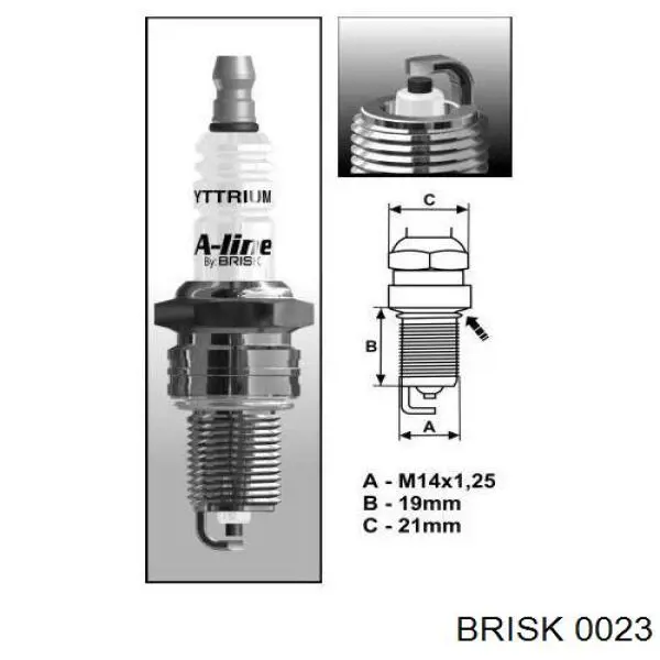 0023 Brisk bujía de encendido