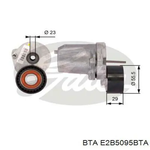 E2B5095BTA BTA rodillo, correa trapecial poli v