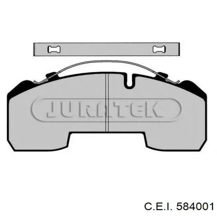 584001 C.e.i. pastillas de freno delanteras