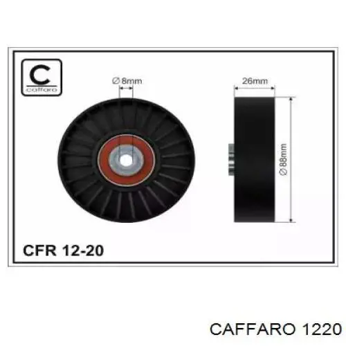 12-20 Caffaro polea inversión / guía, correa poli v