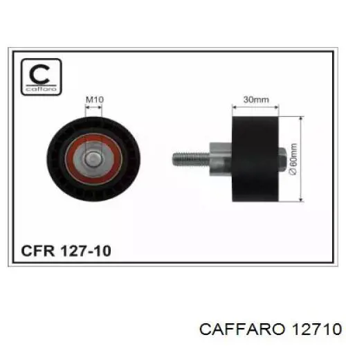 12710 Caffaro rodillo intermedio de correa dentada