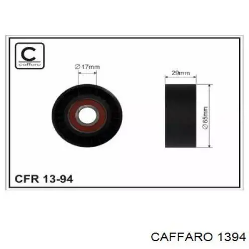 1394 Caffaro rodillo, correa trapecial poli v