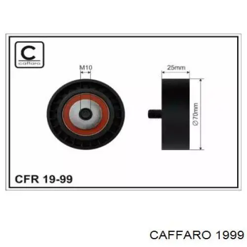 1999 Caffaro rodillo, correa trapecial poli v