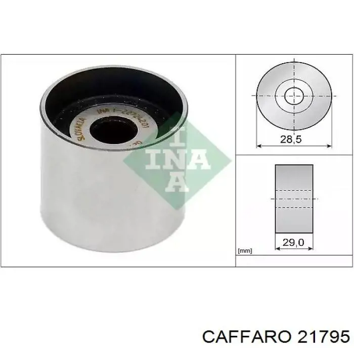 217-95 Caffaro rodillo intermedio de correa dentada