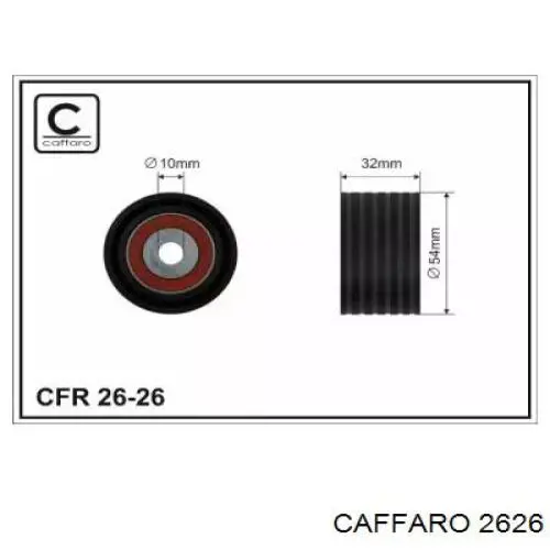 2626 Caffaro rodillo intermedio de correa dentada