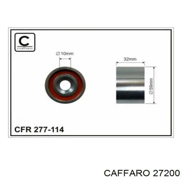 272-00 Caffaro rodillo, correa trapecial poli v