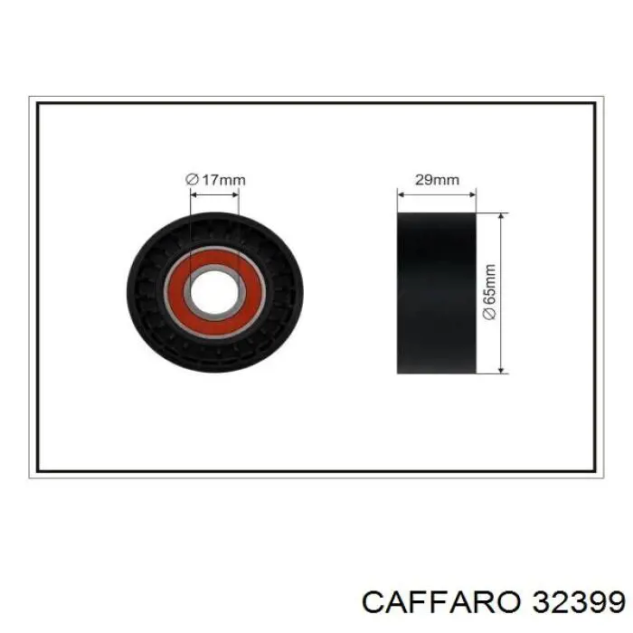 323-99 Caffaro rodillo, correa trapecial poli v