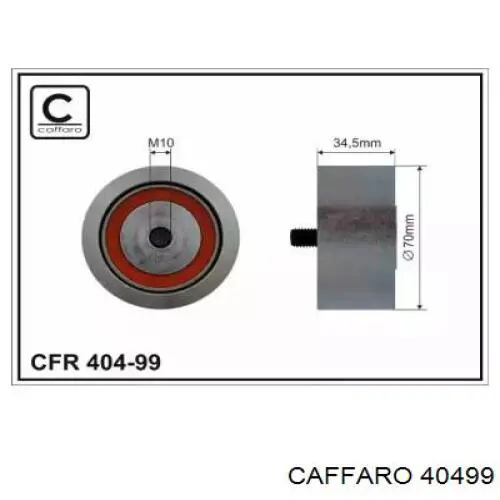 404-99 Caffaro rodillo intermedio de correa dentada