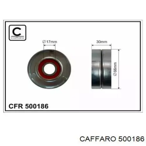 500186 Caffaro rodillo, correa trapecial poli v