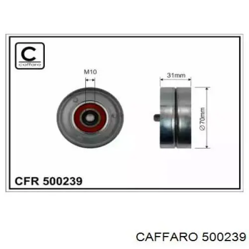 500239 Caffaro rodillo, correa trapecial poli v