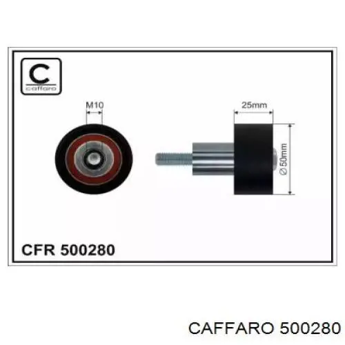 500280 Caffaro rodillo intermedio de correa dentada