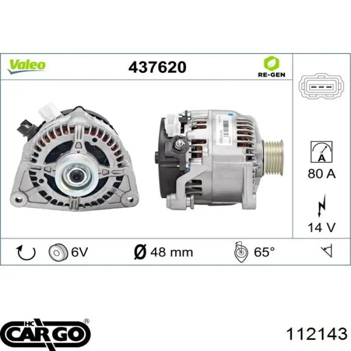 112143 Cargo alternador